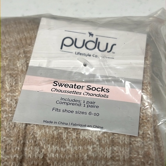 Padua Sweater Socks Thigh High - Picture 3 of 4